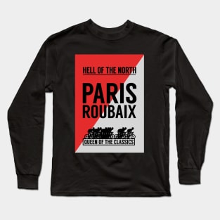 Paris Riubaix Tour de France Bicycle Racing Print Long Sleeve T-Shirt